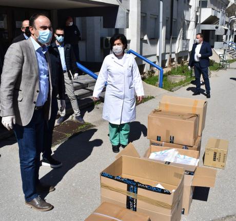 Hungarian and Slovenian aid delivered to the Kumanovo hospital