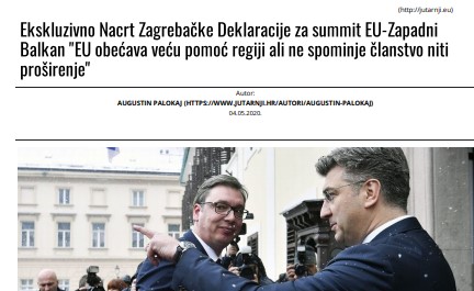 EU summit declaration makes no mention of enlargement, “Vecernji List” reports