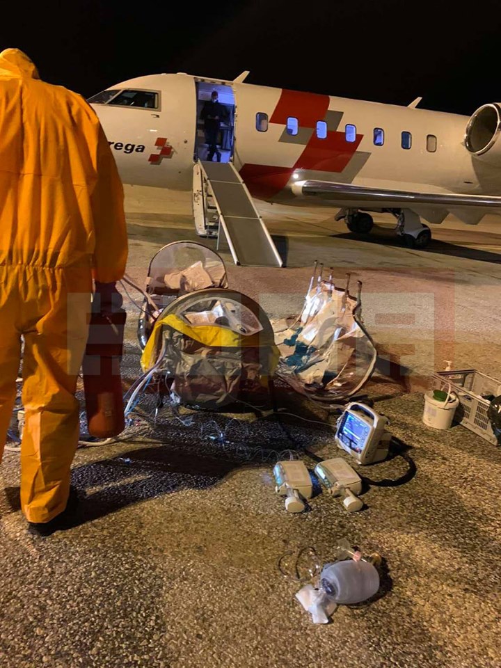 Baby urgently flown from Skopje to Zurich amid fears that the coronavirus caused it to develop a brain tumor