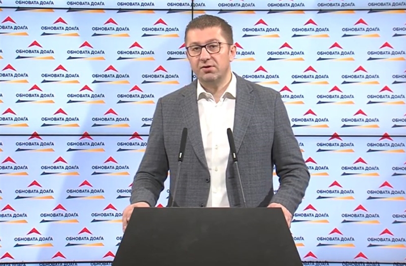 SDSM continues its institutional pressures against the opposition – VMRO leader Mickoski invited to a police station for questioning over a minor violation