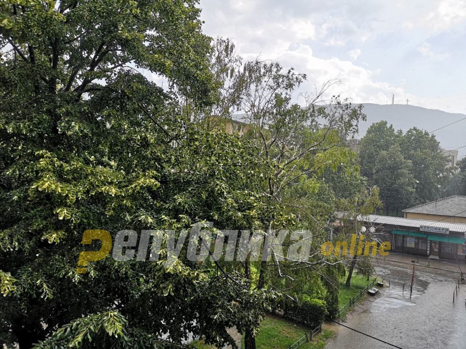 Intense hail the size of walnuts fell on Skopje