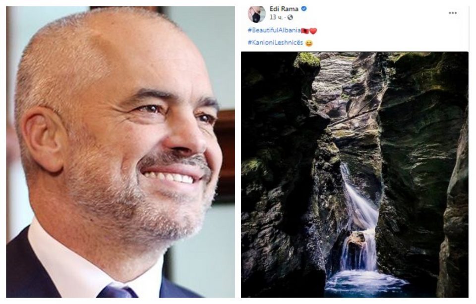 Edi Rama deletes photo of a site in Macedonia which he described as part of “Beautiful Albania”