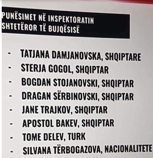 SDSM party members falsely claimed they are Albanians to slide in the public sector jobs quota