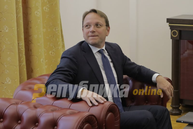 EU Enlargement Commissioner Varhelyi visits Macedonia