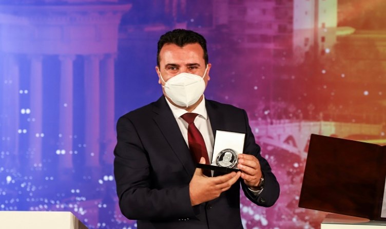 Zaev awarded the award to himself in Berlin: His adviser is the director of the same organization