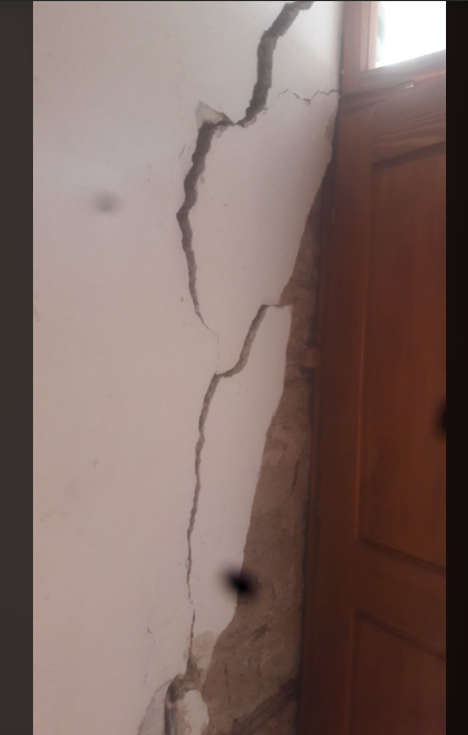 Homes damaged in Galicnik from the afternoon earthquake