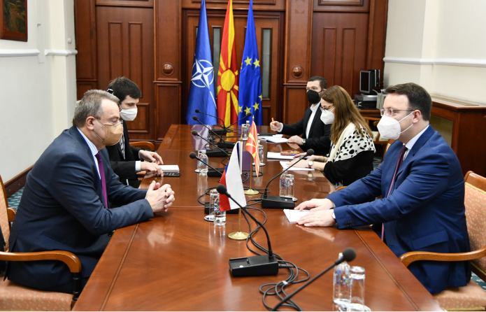 Nikoloski meets Czech Ambassador: Czech Republic strongly supports Macedonia’s EU integration