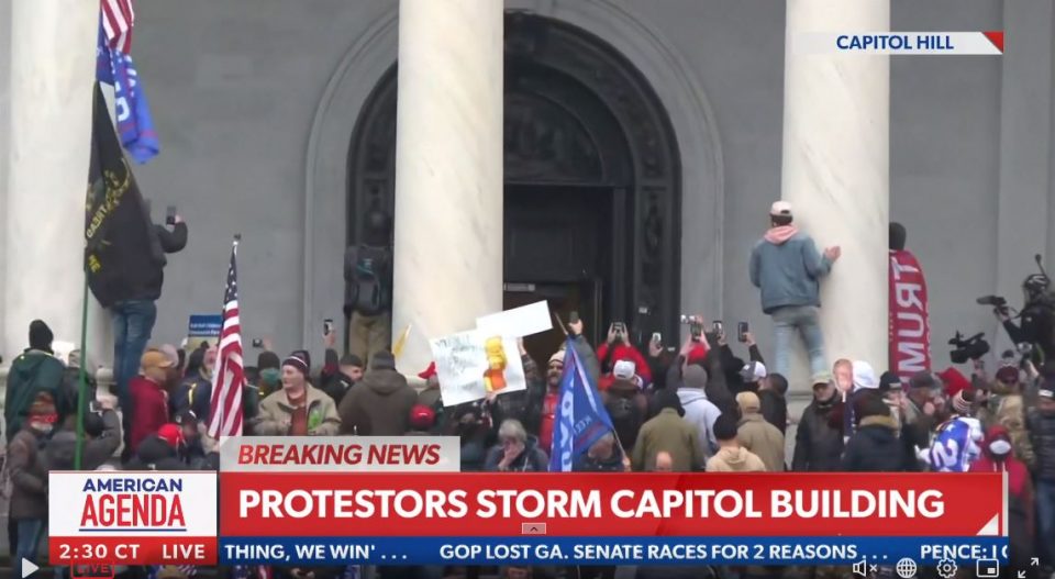 Trump supporters break into the Capitol building