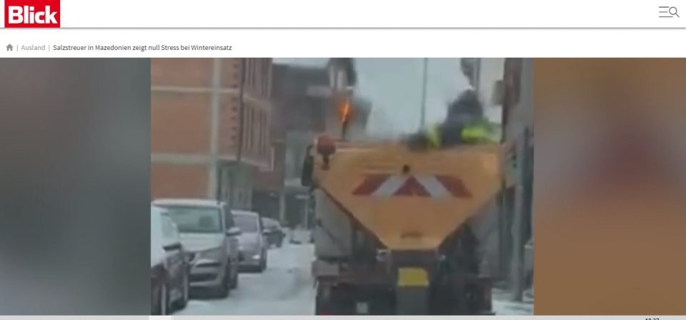City of Tetovo goes viral with its comedic inability to respond to the snow
