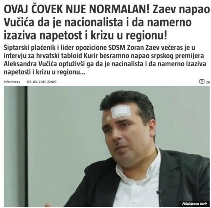 Zaev: I’ve never said that Vucic was a nationalist