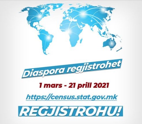 Grubi in Albanian language called on the diaspora to register, the Macedonian diaspora is not informed about the census yet