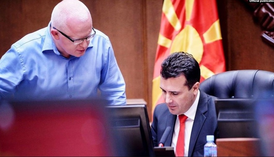 Zaev stands by his lieutenant Dragi Raskovski as he faces a new corruption scandal