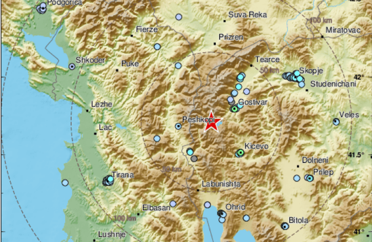 Series of earthquakes hit Macedonia