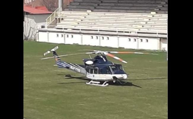 Zaev and Filipce arrived in Prilep by helicopter