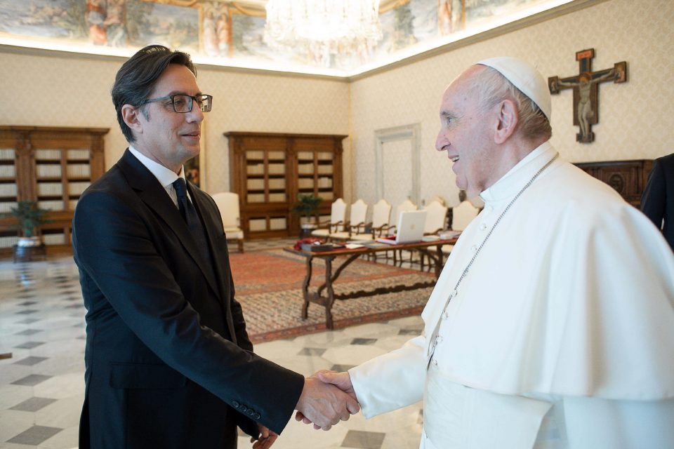 President Pendarovski meets with Pope Francis
