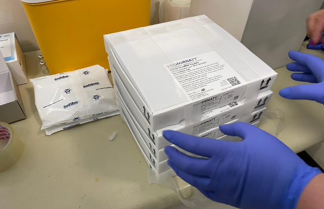 New delivery of nearly 10,000 doses of Pfizer vaccines