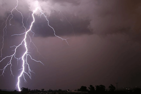 Lightning strike left large part of Skopje without electricity