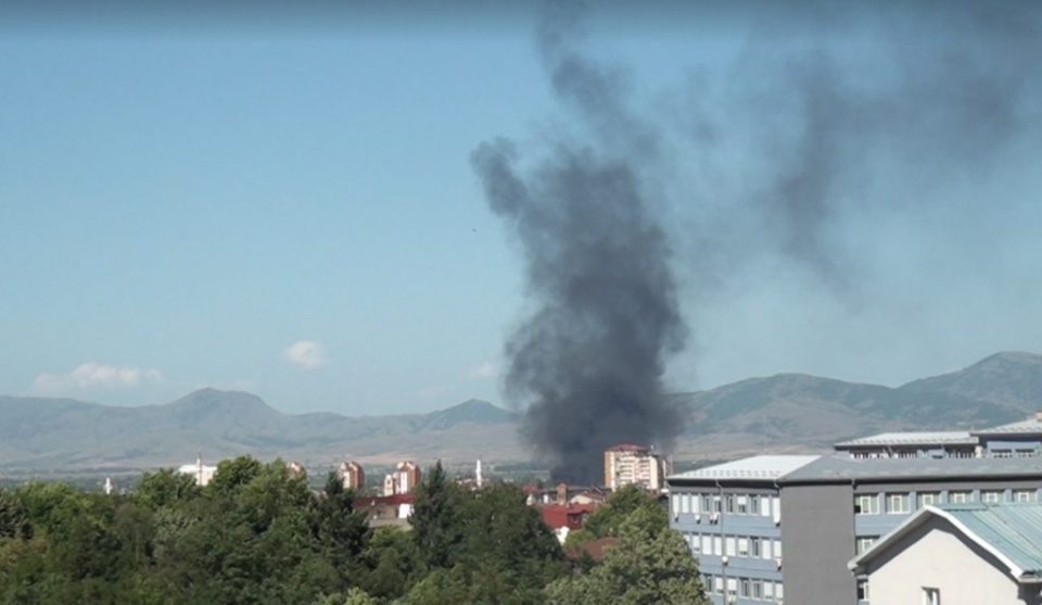 Huge fire breaks out in the industrial part of Bitola