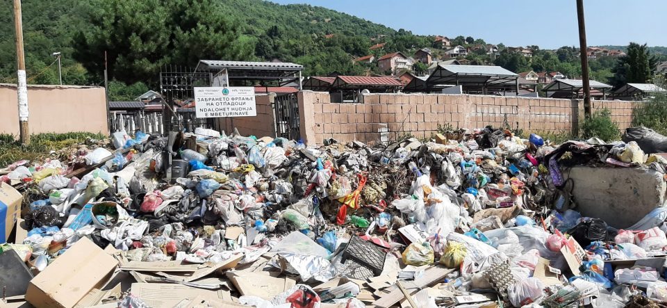 Mourners at the Christian graveyard in Tetovo are “welcomed” by piles of garbage and packs of wild dogs