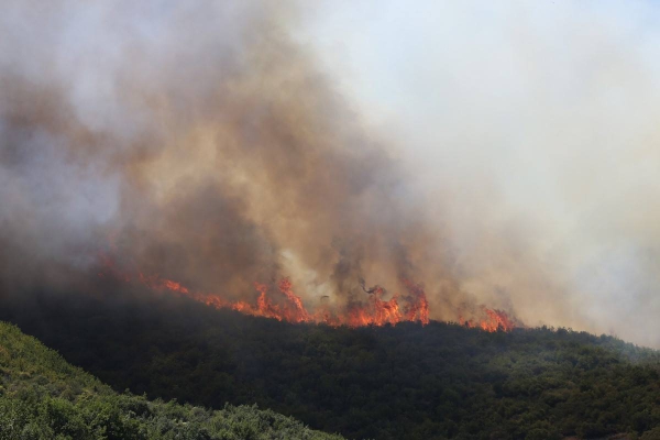 Forest fires continue to burn across Macedonia