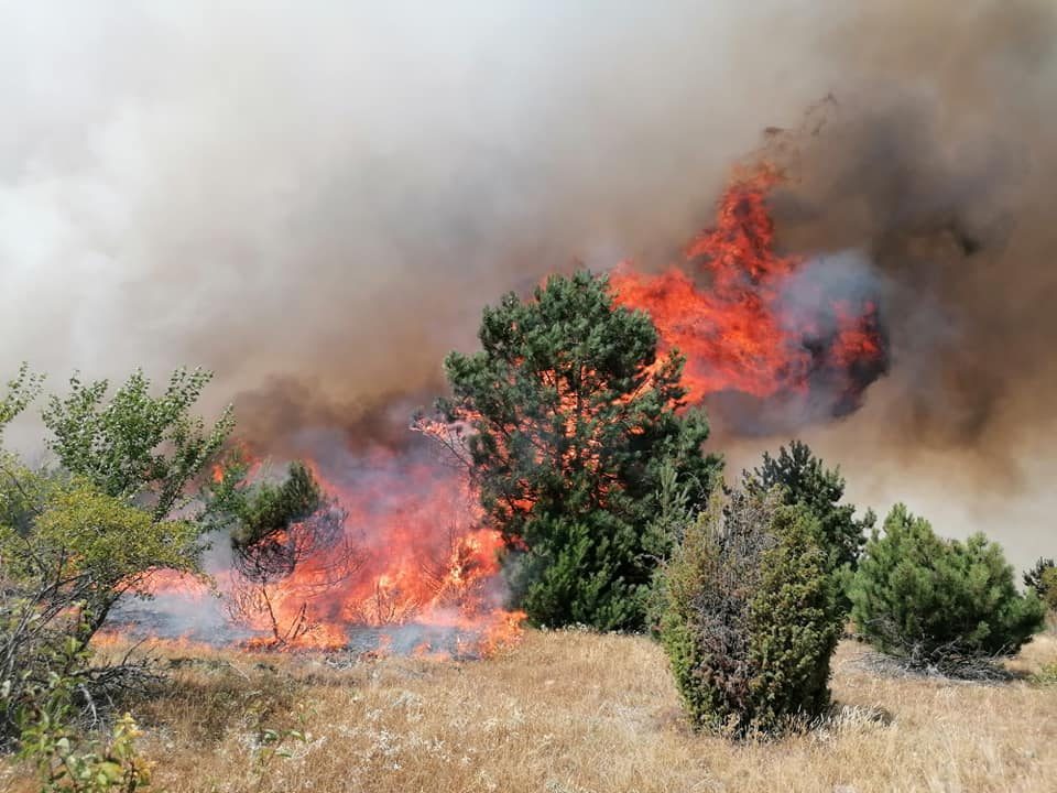 Active fires in Stip, Strumica, Skopje, Bitola, Ohrid, Tetovo, Kumanovo and Veles regions