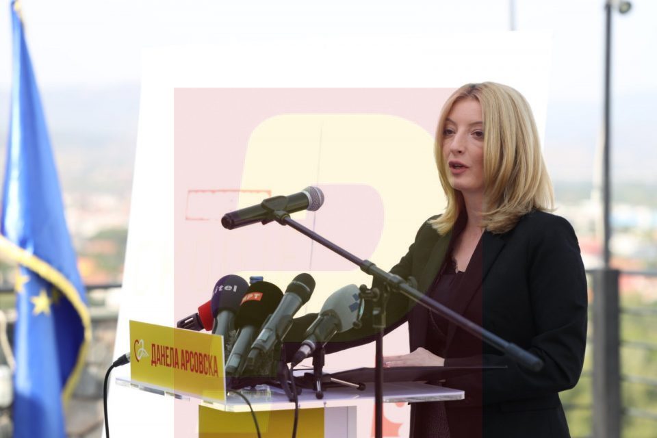 Danela Arsovska presents her program in the race for Mayor of Skopje