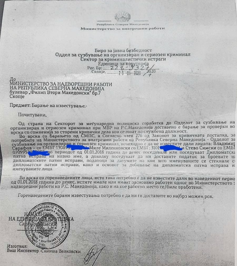 Document shows that the Foreign Ministry was informed about the “Armenia Scandal”