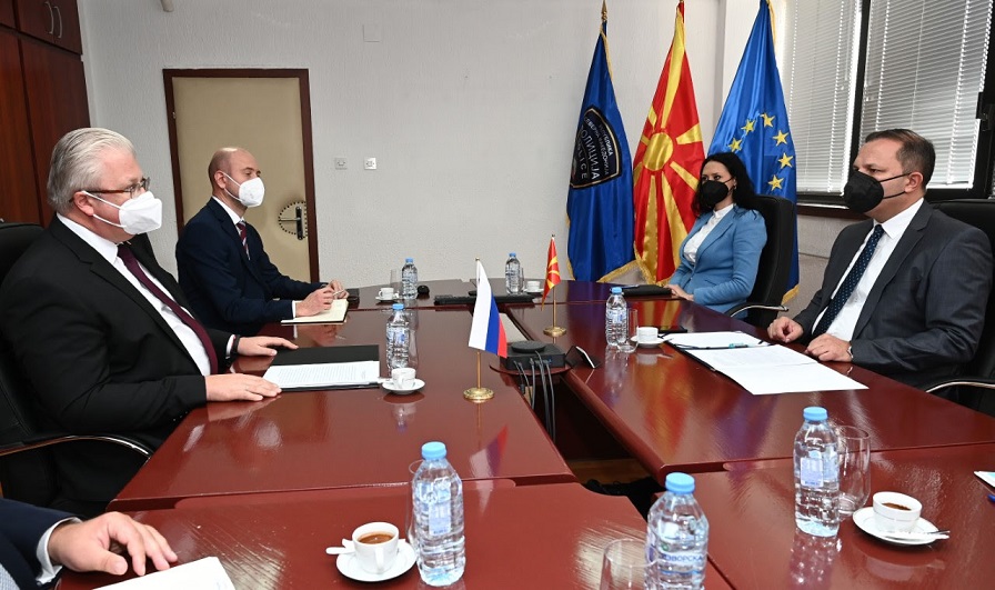 Spasovski meets Russian Ambassador Bazdnikin