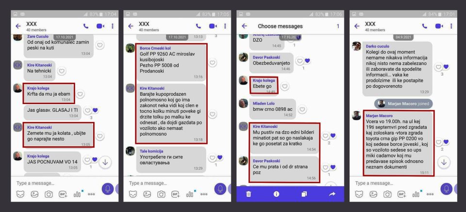 VMRO-DPMNE reveals the names of the police officers who followed Jovceski, shared information on his whereabouts on “Viber”