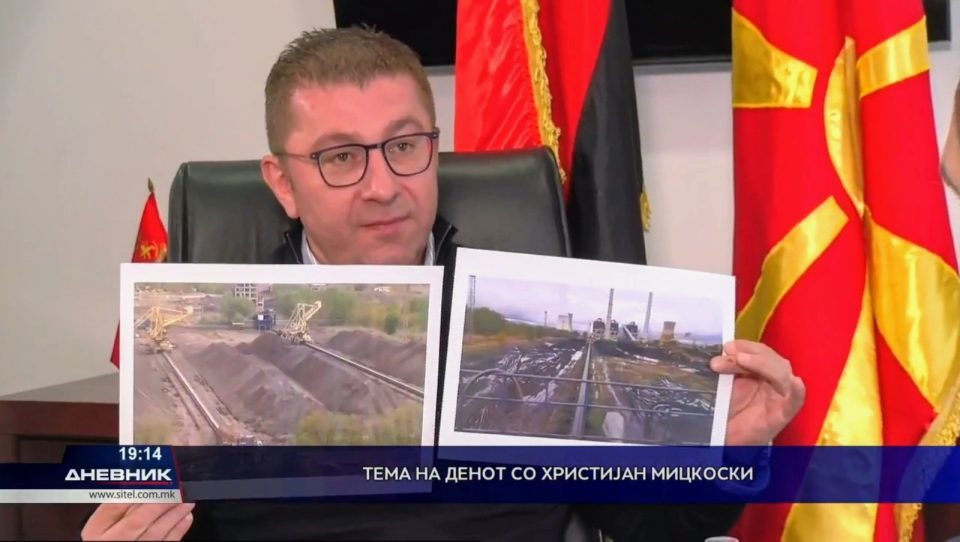 Mickoski: Zaev left Macedonia without coal production as an energy crisis looms