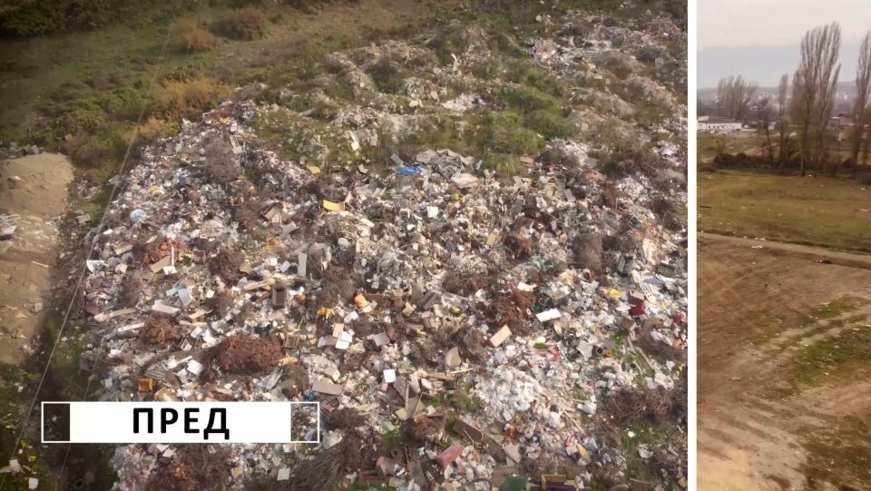 Mayor Stojkoski cleaned up the largest dump site in the west of Skopje in just ten days