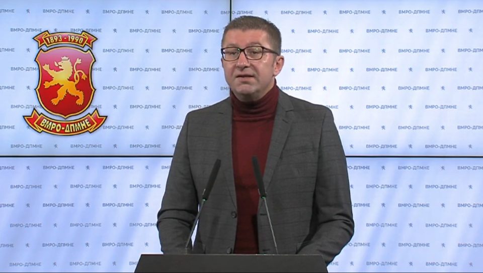 After Zaev’s political collapse, Mickoski demands that early elections are held without delay