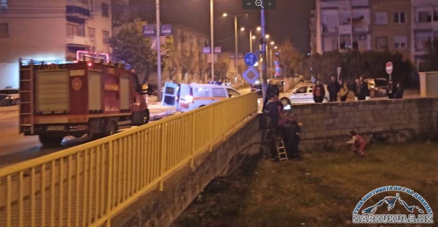 Woman gives birth under a bridge in downtown Prilep