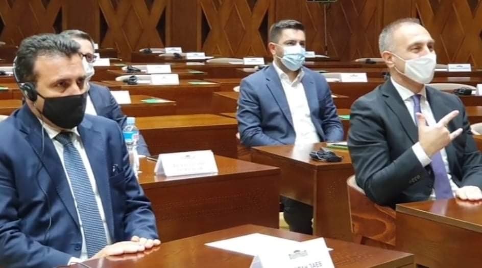 Zaev’s expression made it look like it is he who is held against his will