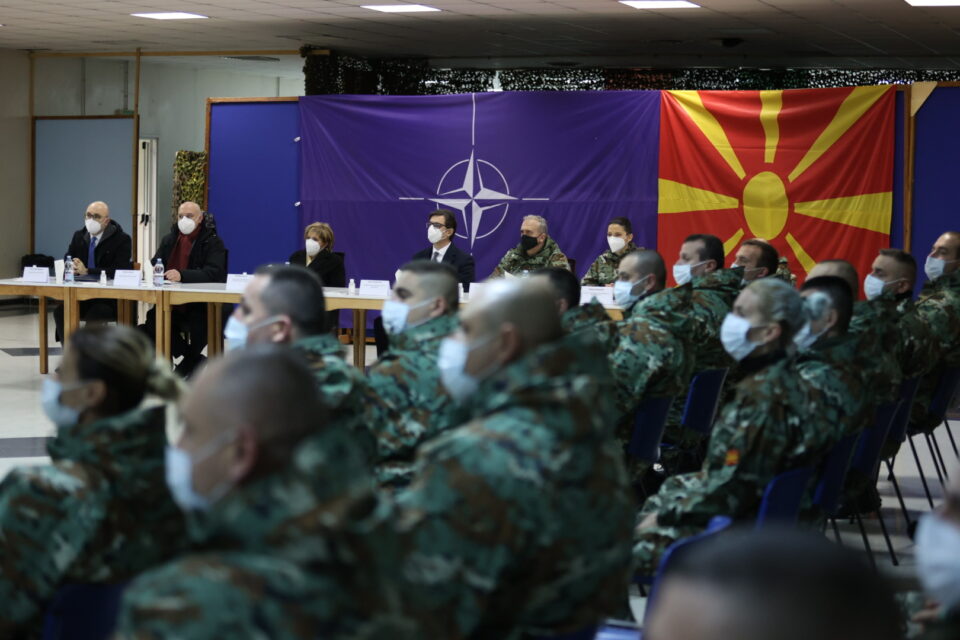 President Pendarovski visits KFOR Regional Command – West in Kosovo