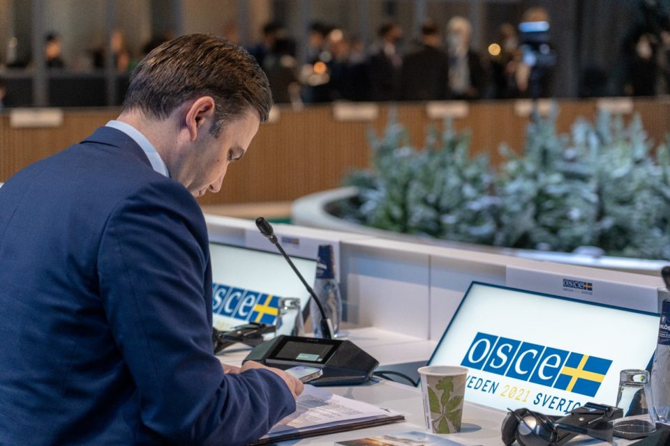 Osmani in Stockholm: As future chair, Macedonia will work to preserve and promote the core values and principles of the OSCE
