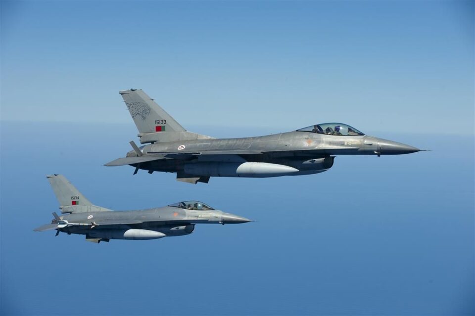 Demonstration of NATO air policing mission over Macedonia