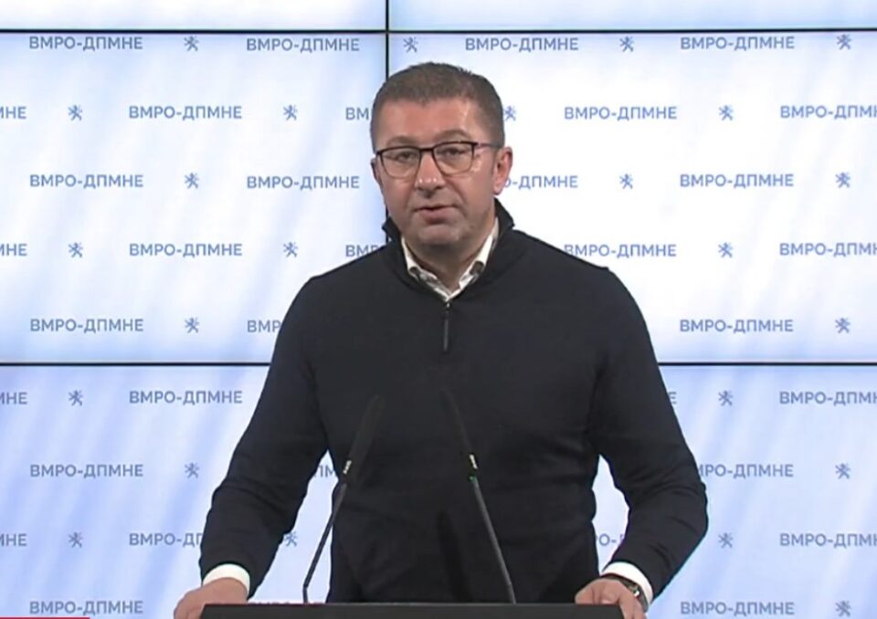 After the new EU veto, Mickoski demands early elections in May