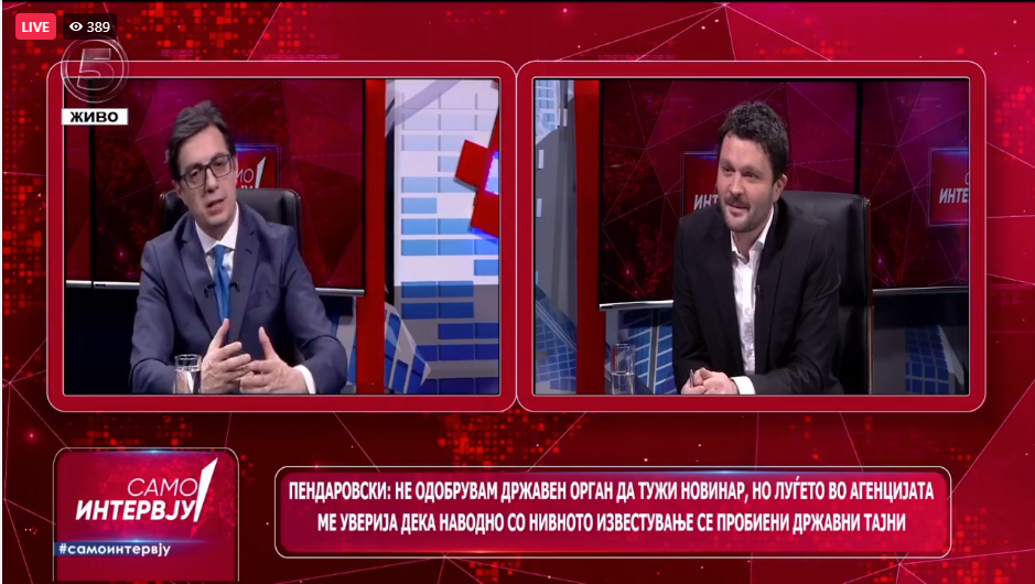 Pendarovski says that Dimitar Kovacevski is a “major unknown” but indicates he will give him the PM mandate anyway