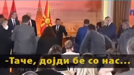 Live mic shows how Zaev’s successor Dimitar Kovacevski was mocked by Rama and Vucic