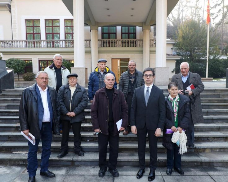 Pendarovski meets “OMO Ilinden” representatives, fails to refer to them as Macedonians