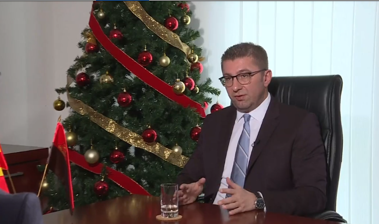 Mickoski extends Christmas message: United, honest in thought and good in deed we will have peace