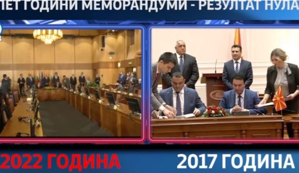 VMRO: Memorandums signed with Bulgaria are used to obstruct the concessions on national identity issues