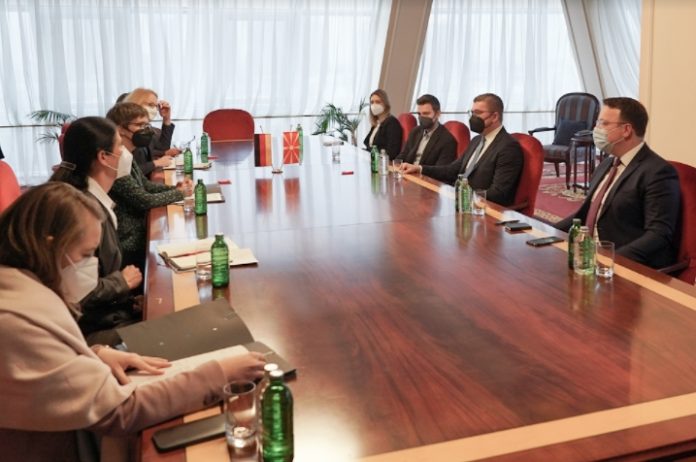 Mickoski meets with German Minister for Europe Anna Luhrmann