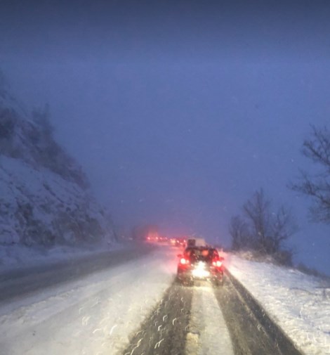 Road crews still struggling to clear up snow from the key mountain passes