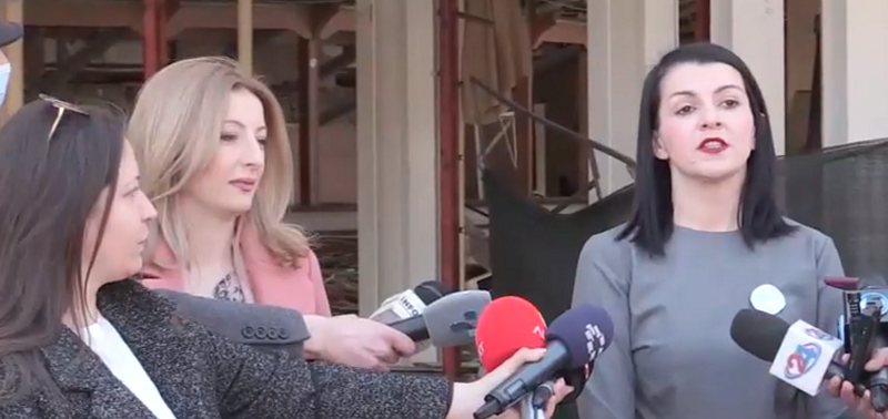 Mayor Arsovska and Minister Kostadinovska publicly debated the failed Universal Hall reconstruction