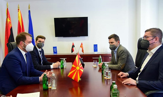 Mickoski and Mucunski meet Austrian MEP and shadow rapporteur for Macedonia Christian Sagartz