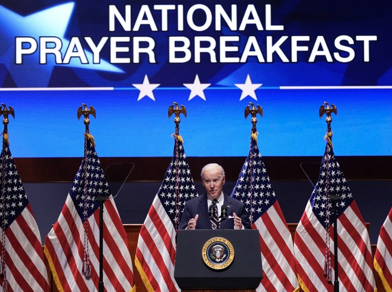 Nikoloski, Milososki and Gjorcev attended the online National Prayer Breakfast