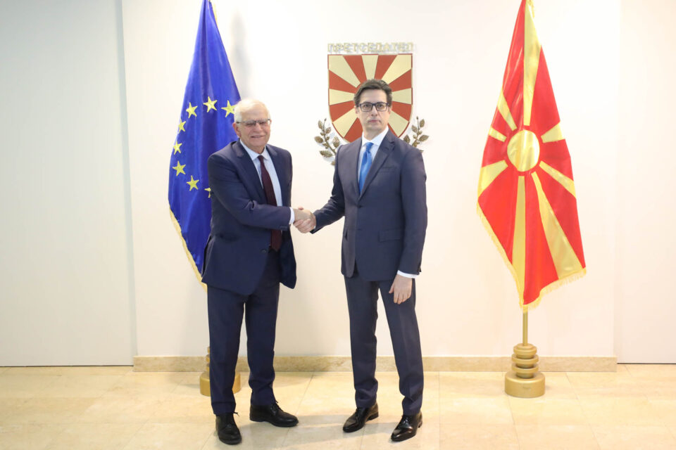 Pendarovski-Borrell: Macedonia is a proven partner, and the new geopolitical reality indicates the need for region’s integration in the EU