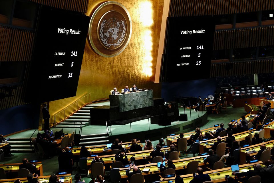 UN General Assembly condemns Russia’s war by large majority